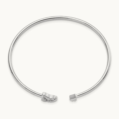 Celtic Knot Cuff Bangle, 0.20 ct tw Lab-Grown Diamond