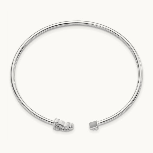 Celtic Knot Cuff Bangle, 0.20 ct tw Lab-Grown Diamond