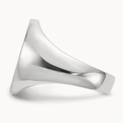 Open Back Mens Signet Ring — photo set