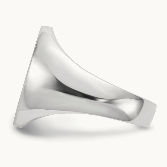 Open Back Mens Signet Ring — photo set