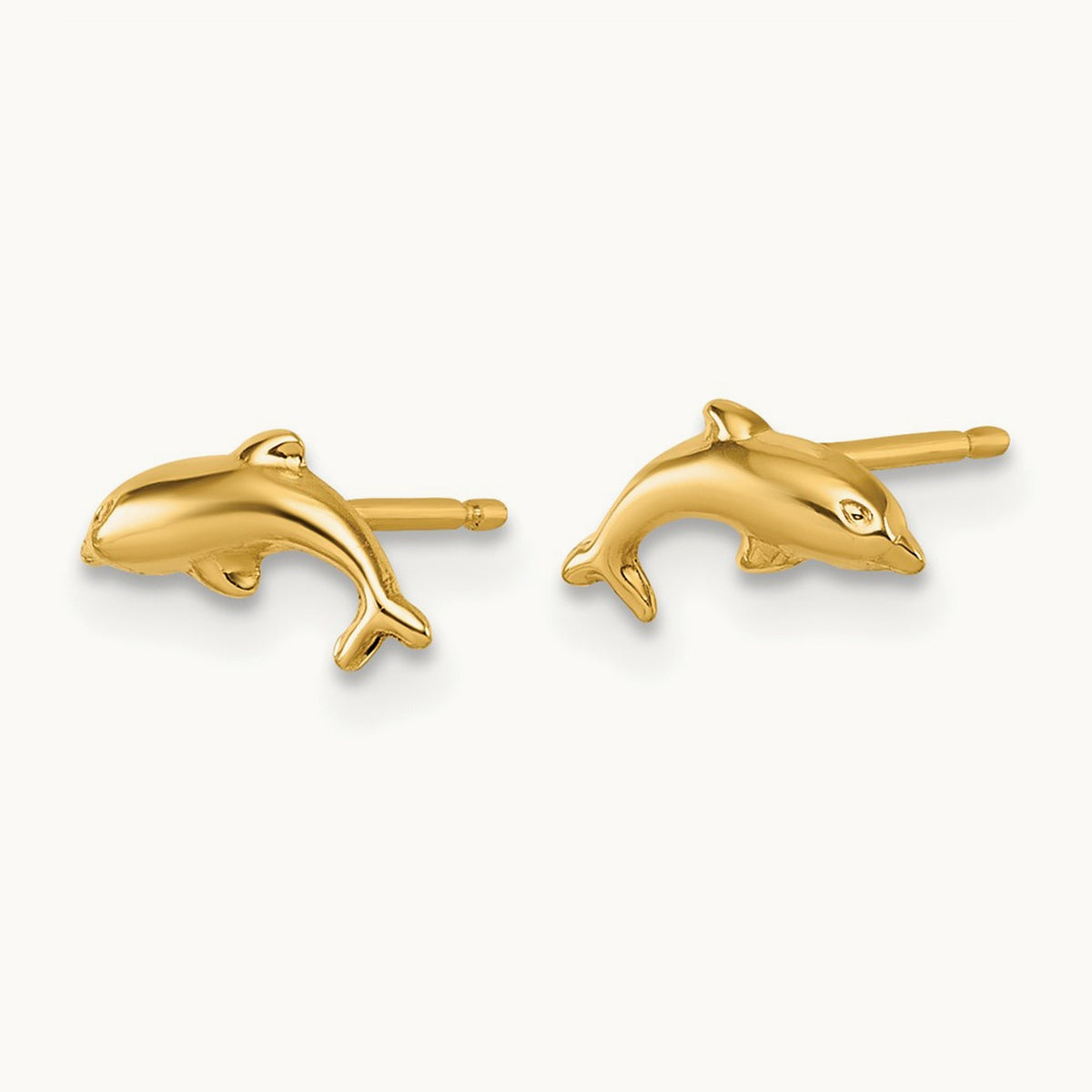 Polished Dolphin Post Earrings — photo set