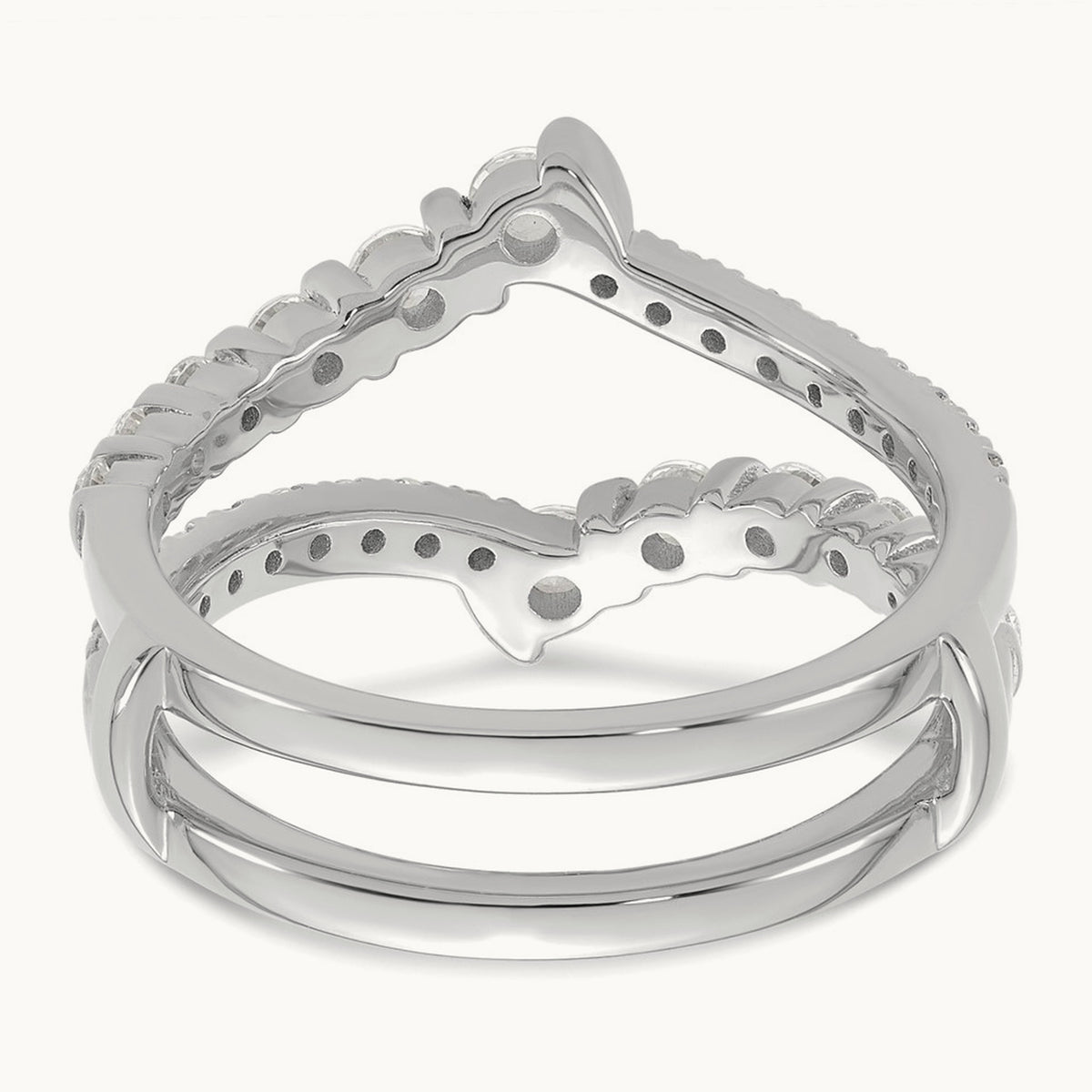 Ring Guard, 0.75 ct tw Lab-Grown Diamond — 14K White Gold