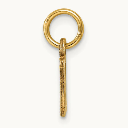 Cutout Letter K Initial Pendant, 14K Yellow Gold