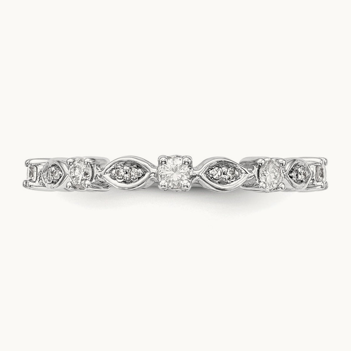 Diamond Band, 14K White Gold