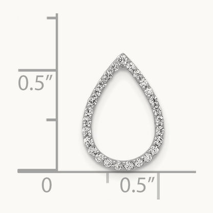 1/5ct. Diamond Teardrop Chain Slide — photo set