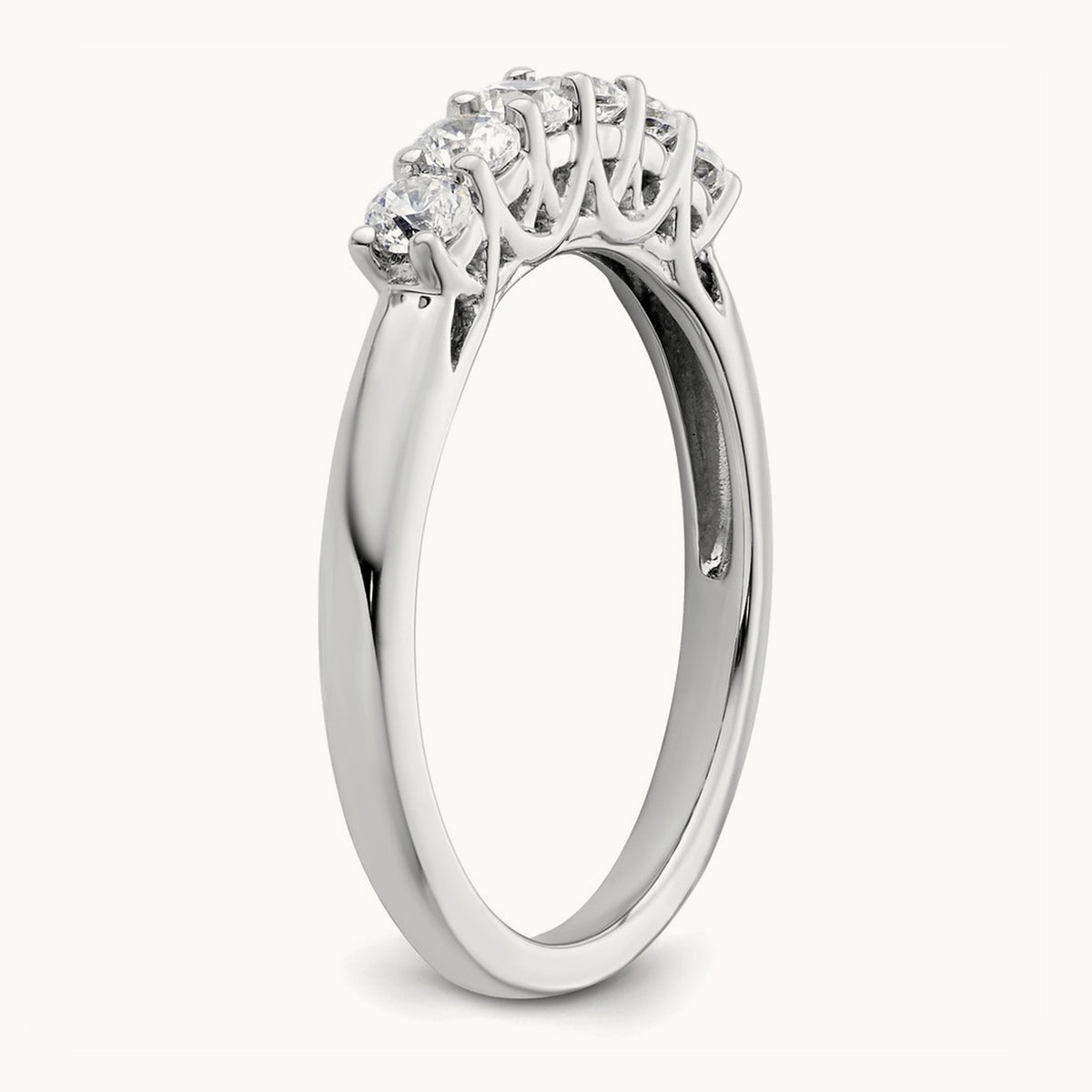 6-Stone Diamond Band — photo set