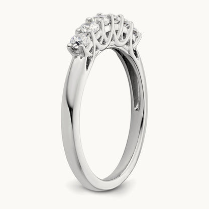 6-Stone Diamond Band — photo set