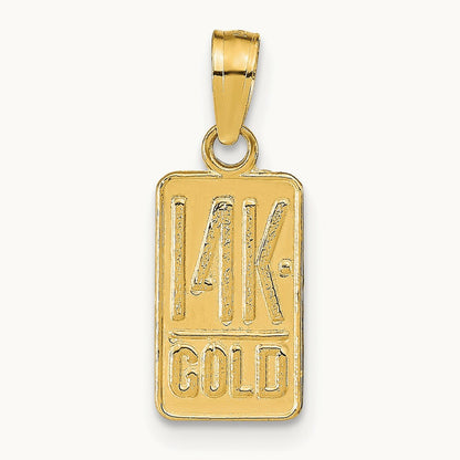 14K GOLD Pendant, 14K