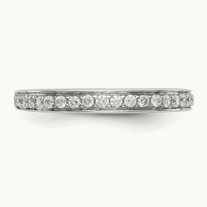 Diamond Wedding Band, 14K White Gold