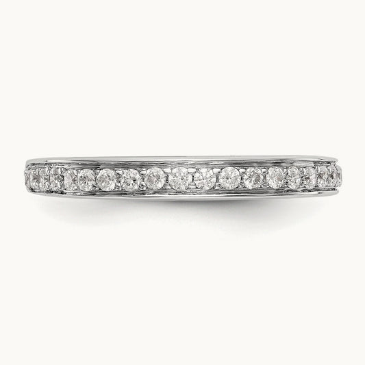 Diamond Wedding Band, 14K White Gold