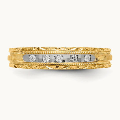 AA Quality Trio Ladies Complete Wedding Band, 14K