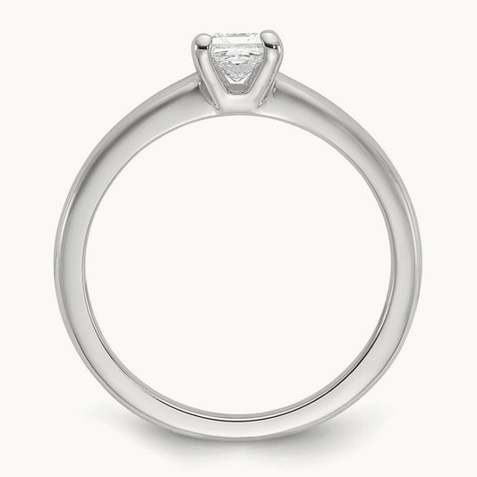 Princess Solitaire Engagement Ring, 0.25-5.00 ct tw Lab-Grown Diamond — 14K White Gold