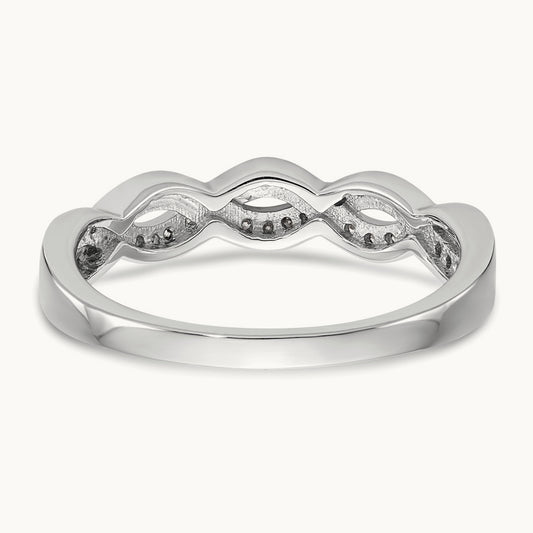 Diamond Wedding Band, 14K White Gold