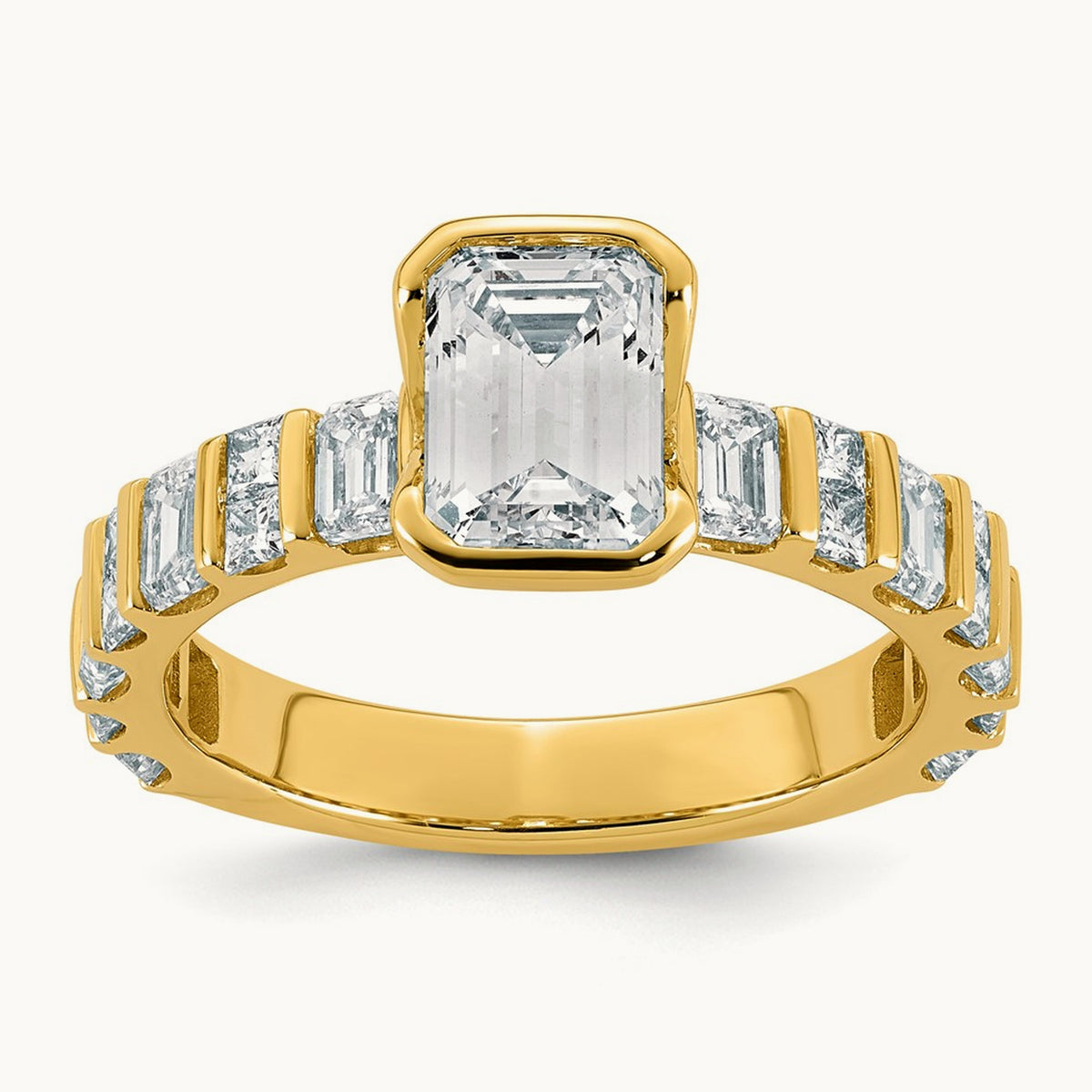 Emerald-cut Center Ring, 3.00 ct tw Lab-Grown Diamond
