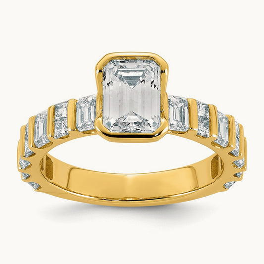 Emerald-cut Center Ring, 3.00 ct tw Lab-Grown Diamond