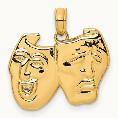 Comedy/Tragedy Charm, 14K