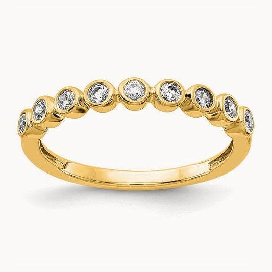 Fashion Band, 0.20 ct tw Lab-Grown Diamond — 14K Yellow Gold