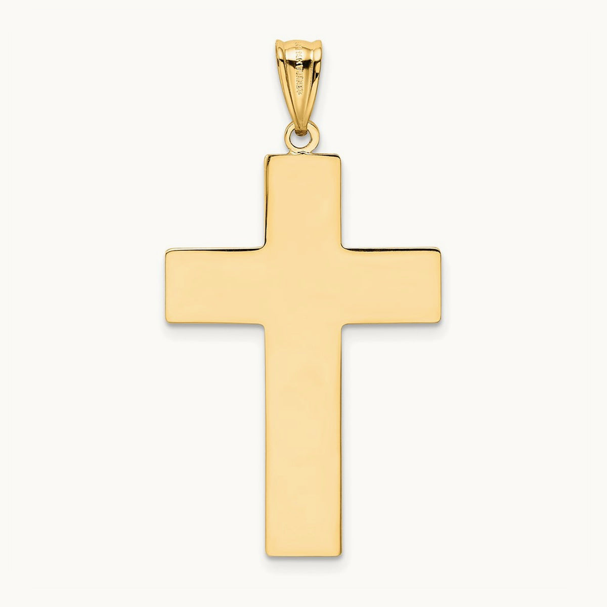 Hollow Cross Pendant, 14K