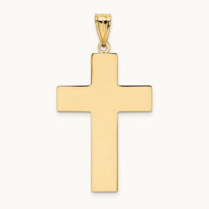 Hollow Cross Pendant, 14K