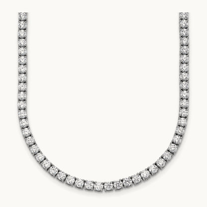 Straight Tennis Necklace, 13 1/2-17 7/8 ct Lab-Grown Diamond