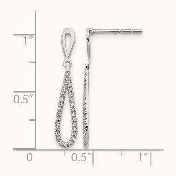 Dangle Post Earrings, 0.20 ct tw Lab-Grown Diamond