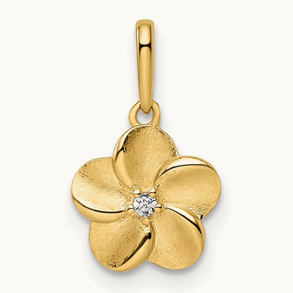 Flower Pendant, 14K