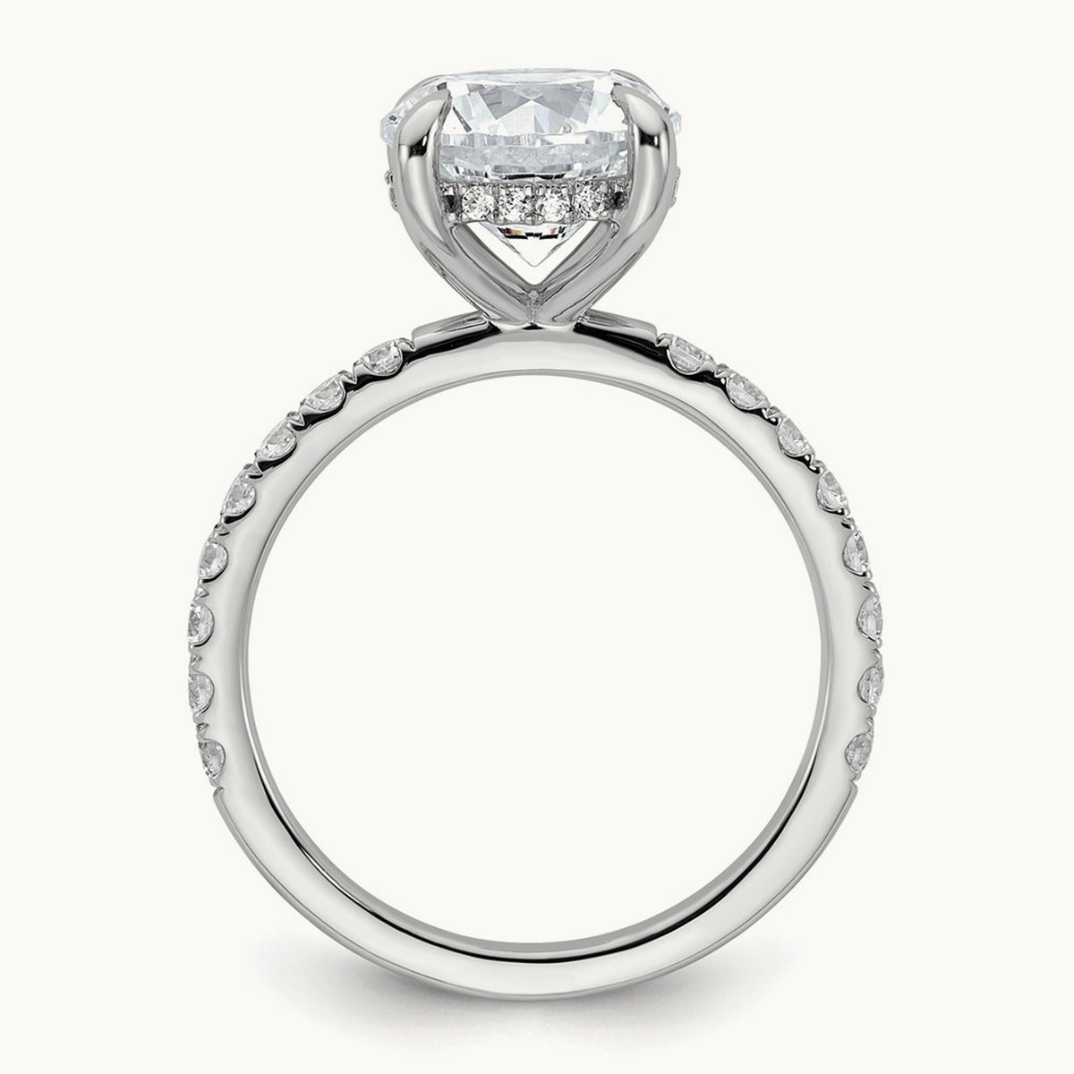Round Solitaire Engagement Ring, 1.25-3.50 ct tw Lab-Grown Diamond — 14K White Gold, 7 (4)