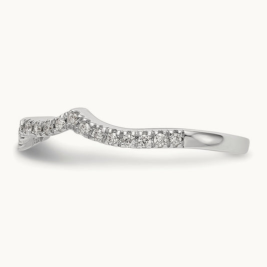 Diamond Wedding Band, 14K White Gold