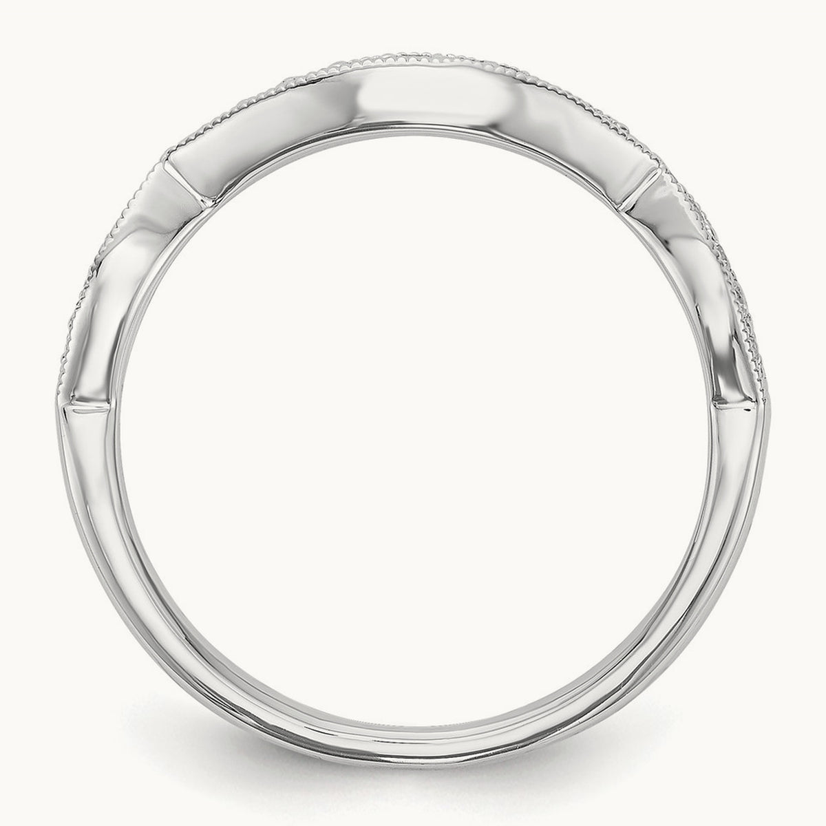Diamond Wedding Band, 14K White Gold