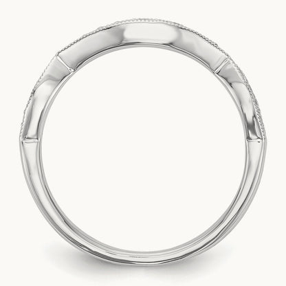Diamond Wedding Band, 14K White Gold