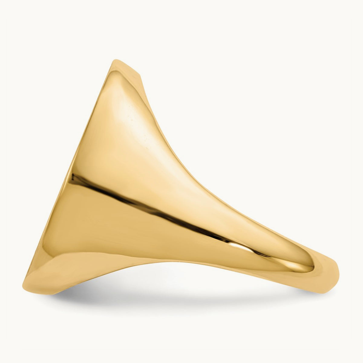 Open Back Mens Signet Ring — photo set