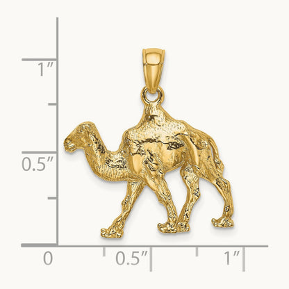 3-D Camel Charm, 14K