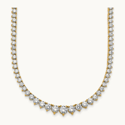 Graduated Tennis Necklace, 11.00 ct tw Lab-Grown Diamond