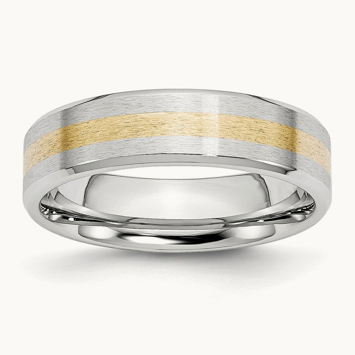 Cobalt Inlay Satin and Polished Band — photo set (2)