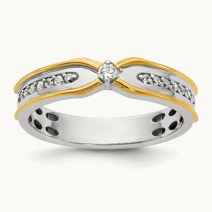 14ktt IB Goodman Mens Polished Diamond Ring Mounting
