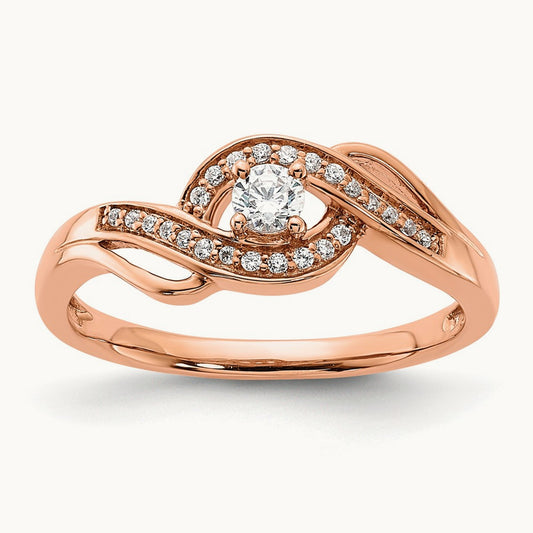 Petite Engagement Ring, 0.20 ct tw Lab-Grown Diamond