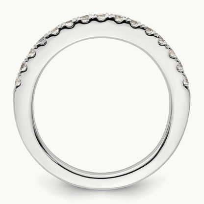 Diamond Wedding Band, 14K White Gold