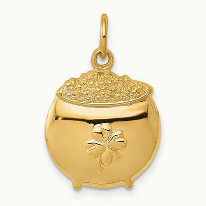 Pot of Gold Charm, 14K