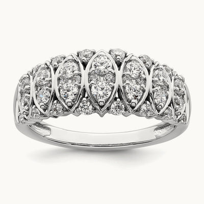 Complete Diamond Band, 14K White Gold