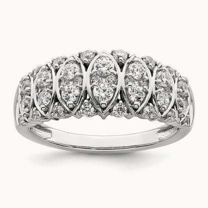 Complete Diamond Band, 14K White Gold