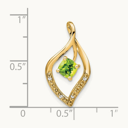 Peridot and Diamond Pendant — photo set