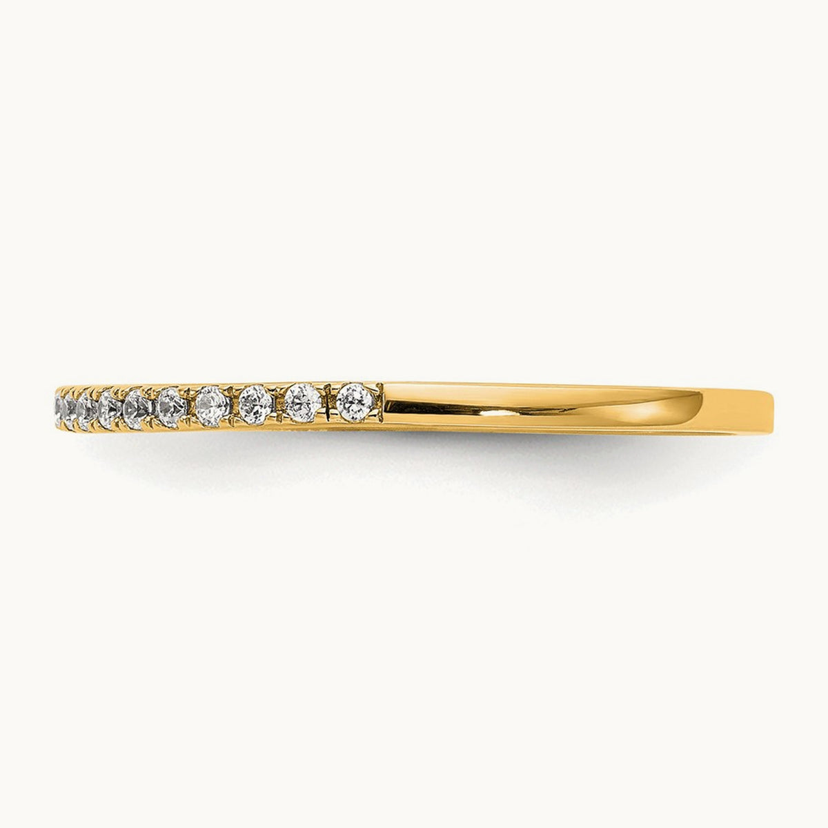 Diamond Wedding Band — 14K Yellow Gold, 7