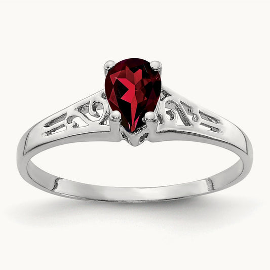 Pear Garnet ring — photo set