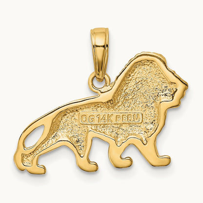 Lion Charm, 14K