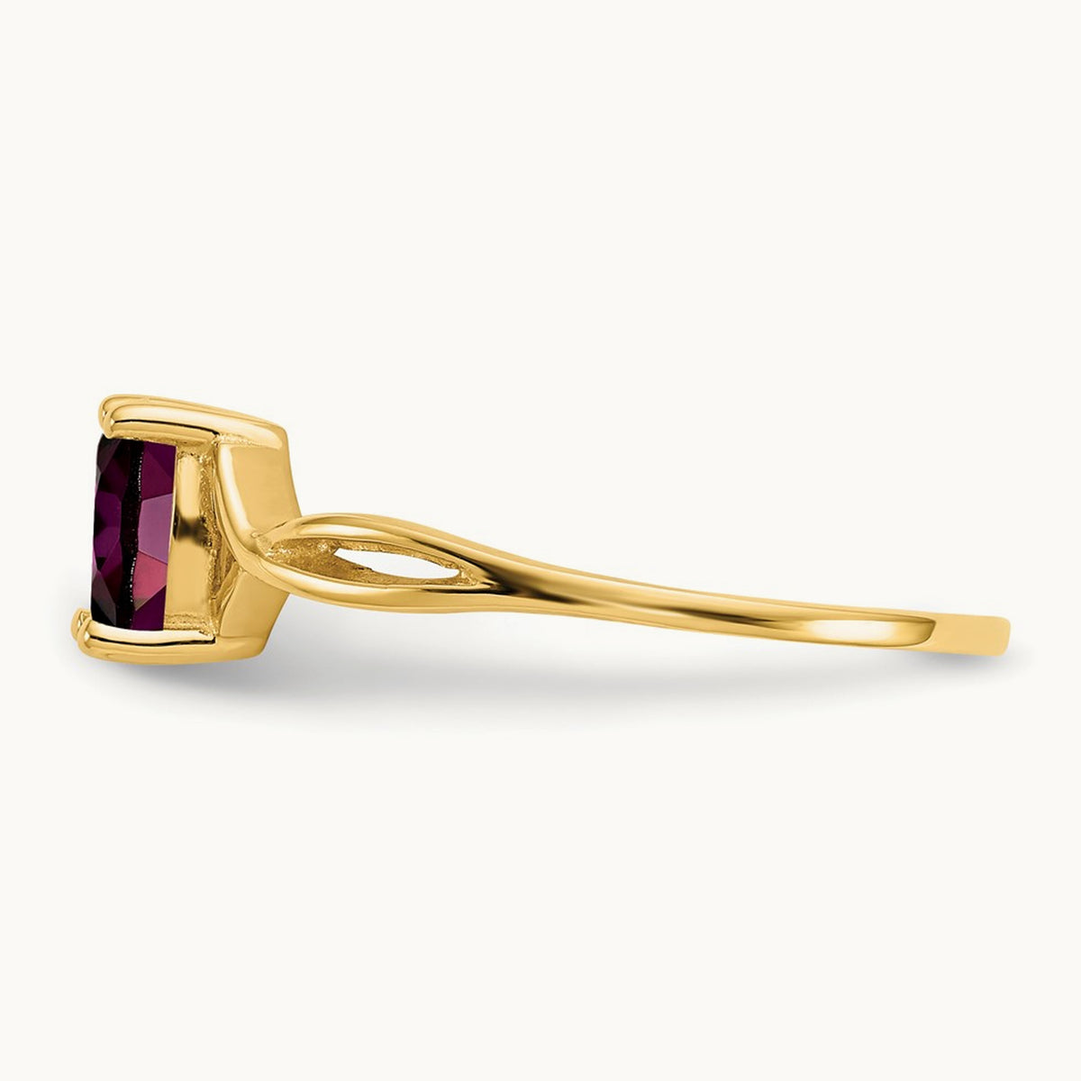 Rhodolite Garnet Birthstone Ring, 14K