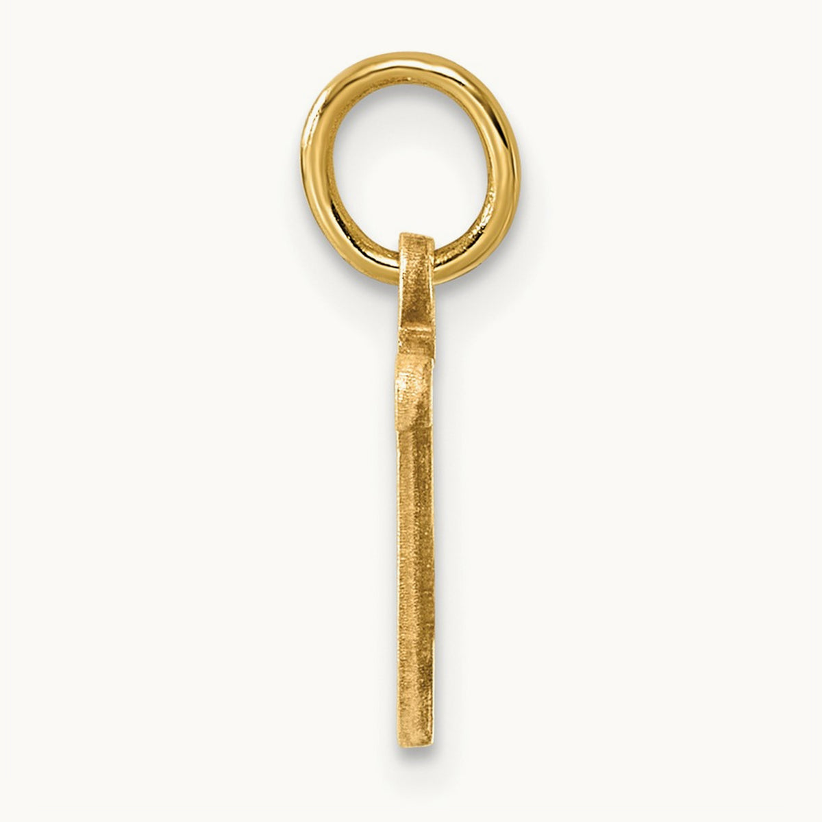 Letter U Initial Charm, 14K