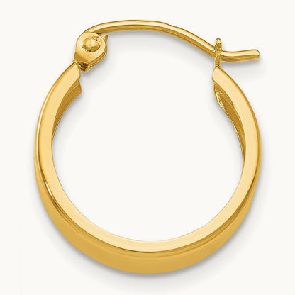 Single 14K Small Hoop Earring