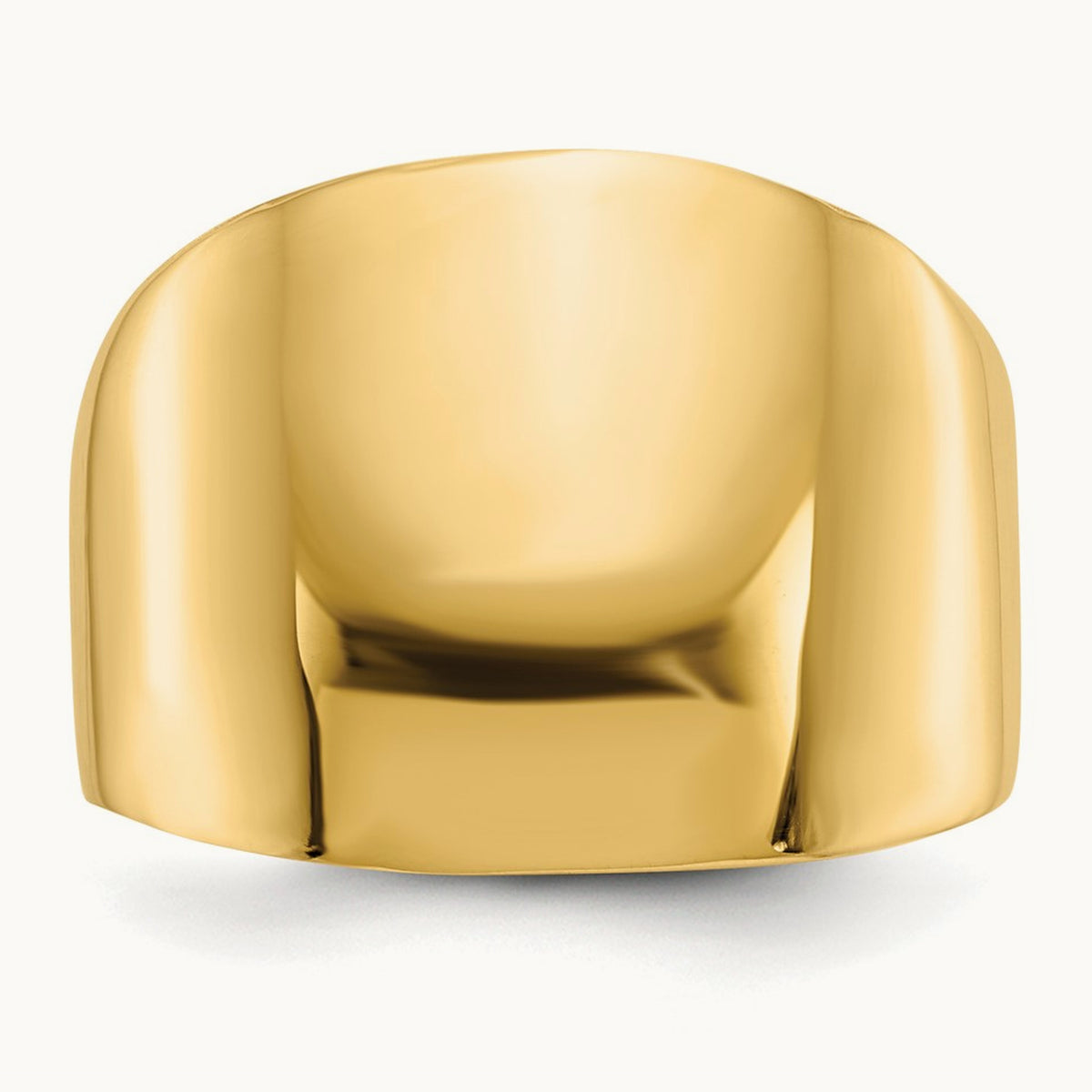 Polished Dome Ring, 14K