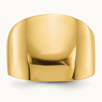 Polished Dome Ring, 14K