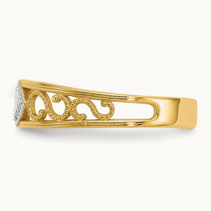 & Diamond-Cut Toe Ring — photo set